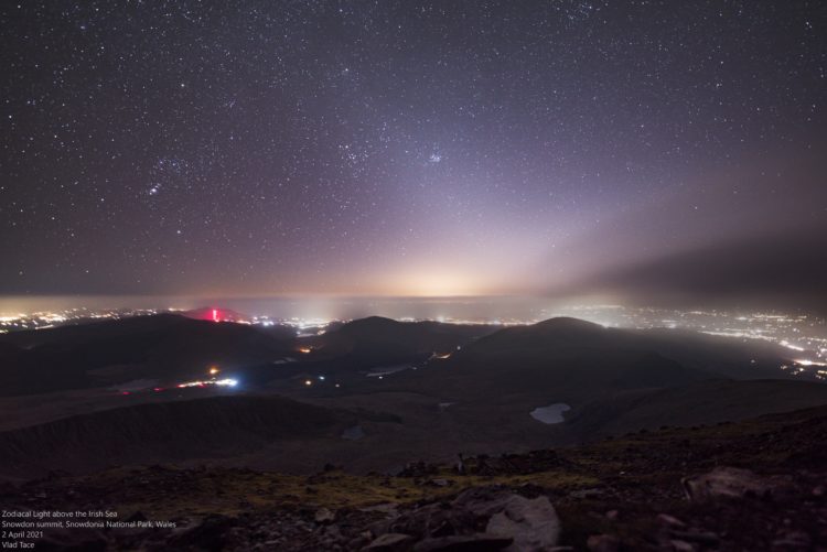 Zodiacal Light Above the Irish Sea