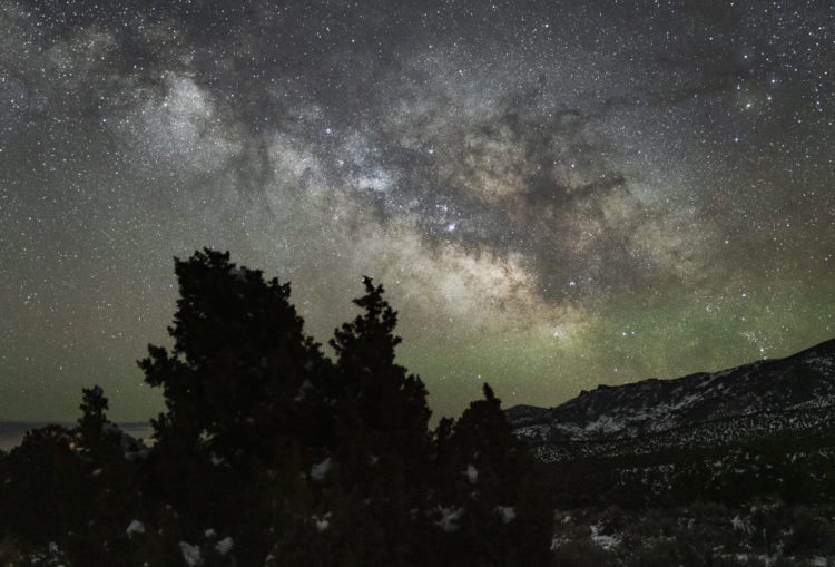 Milky Way and Airglow Above Great Basin National Park