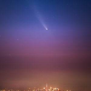 Comet Above Toronto
