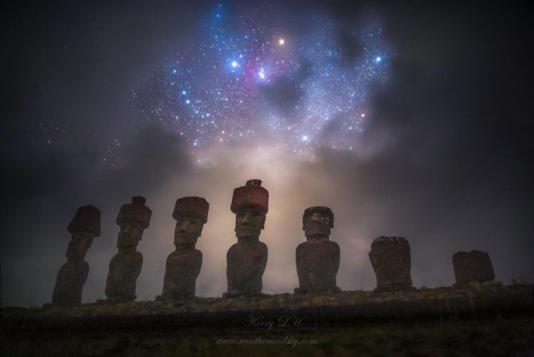 Under the Stars With the Moai