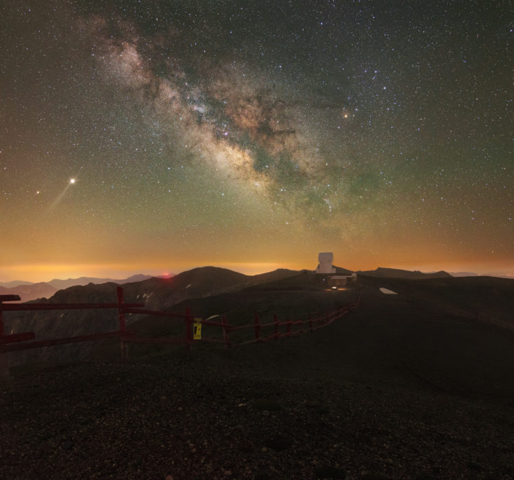 Milky Way Above Helmos Observatory