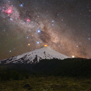 Volcano and Southern Cross