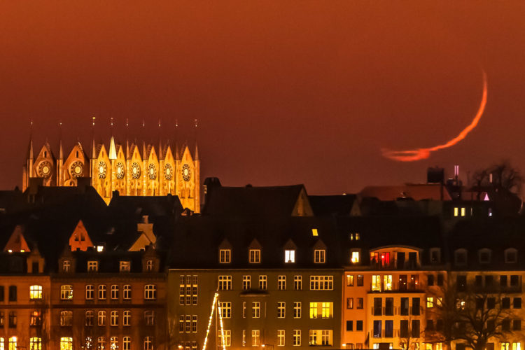 Crescent Moon Above Stralsund