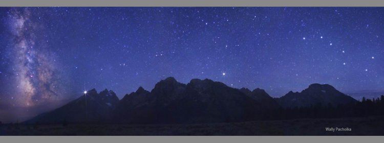 A spectacular sky over the Grand Tetons