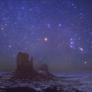 Starry Night of Monument Valley