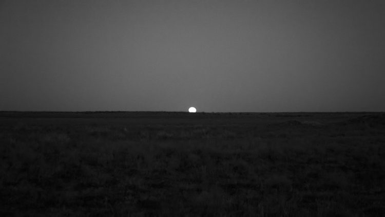Moonrise in Kazakhstan