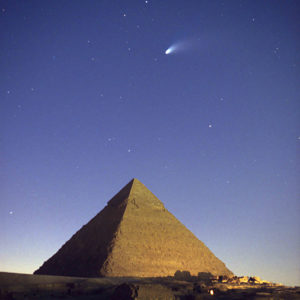 Comet Meets Pyramid