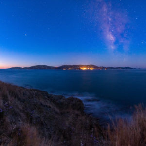 Milky Way, Jupiter, Saturn, and Astronomical Twilight