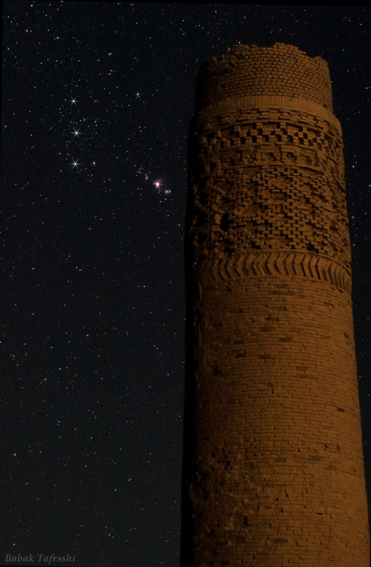 Belt of Orion and Historic Tower