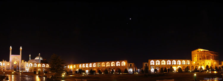 Moon and Venus above Isfahan