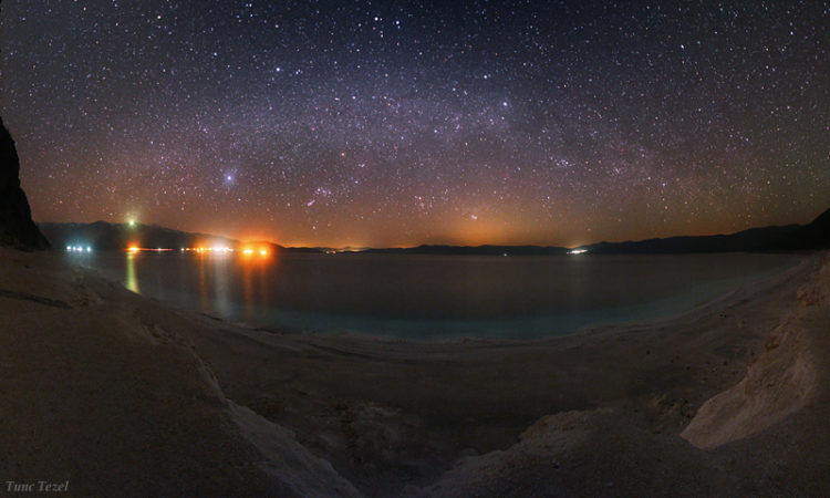 Sky Panorama Over Lake Salda