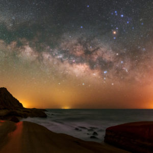 Milky Way Rises Above the Persian Gulf