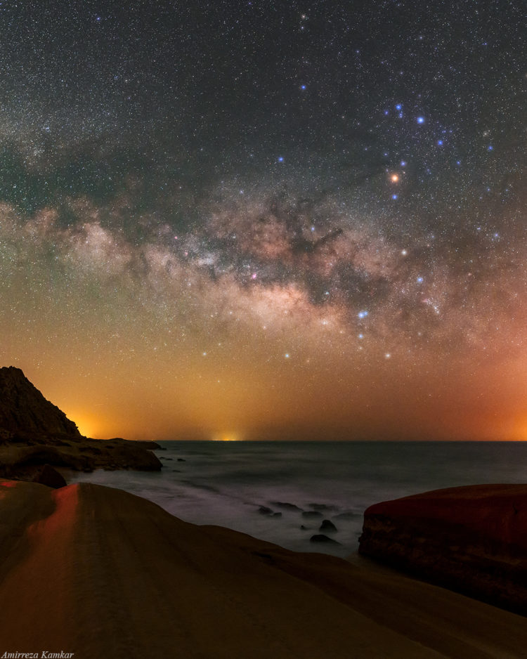 Milky Way Rises Above the Persian Gulf