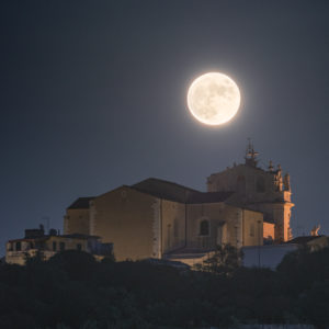 The Full Hunter's Moon over San Giovanni