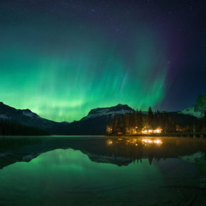 Aurora Above the Emerald Lake