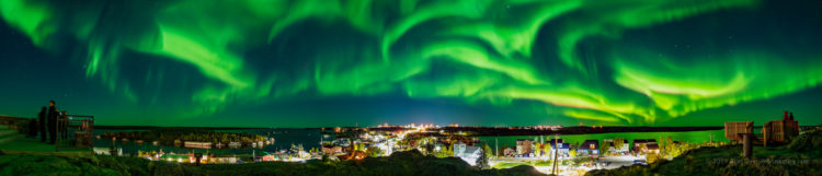 Aurora Panorama over Yellowknife