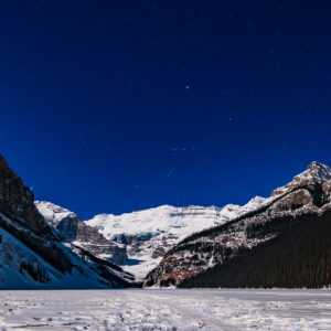 Orion Setting Over Lake Louise