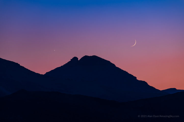 Venus, Mars and the Moon Conjunction