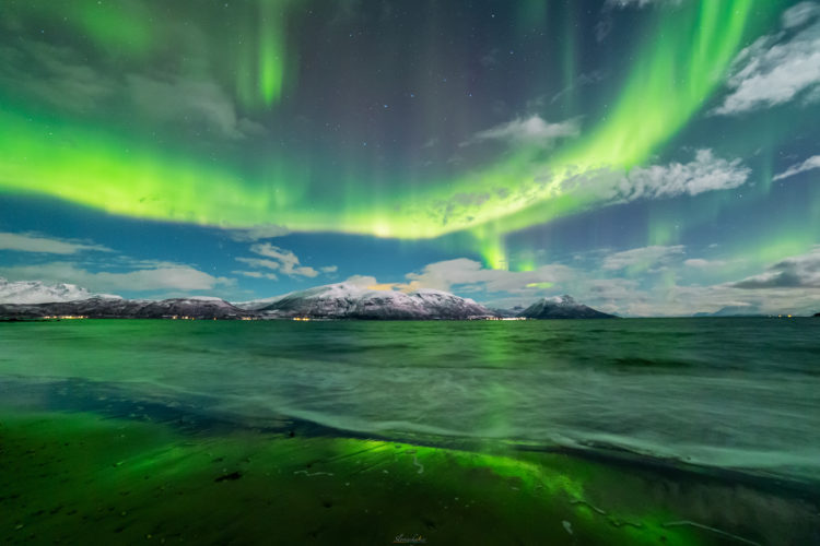 Northern Lights Above Norwegian Sea
