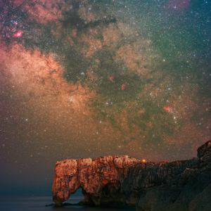 Galactic Center Above the Elephant Rock