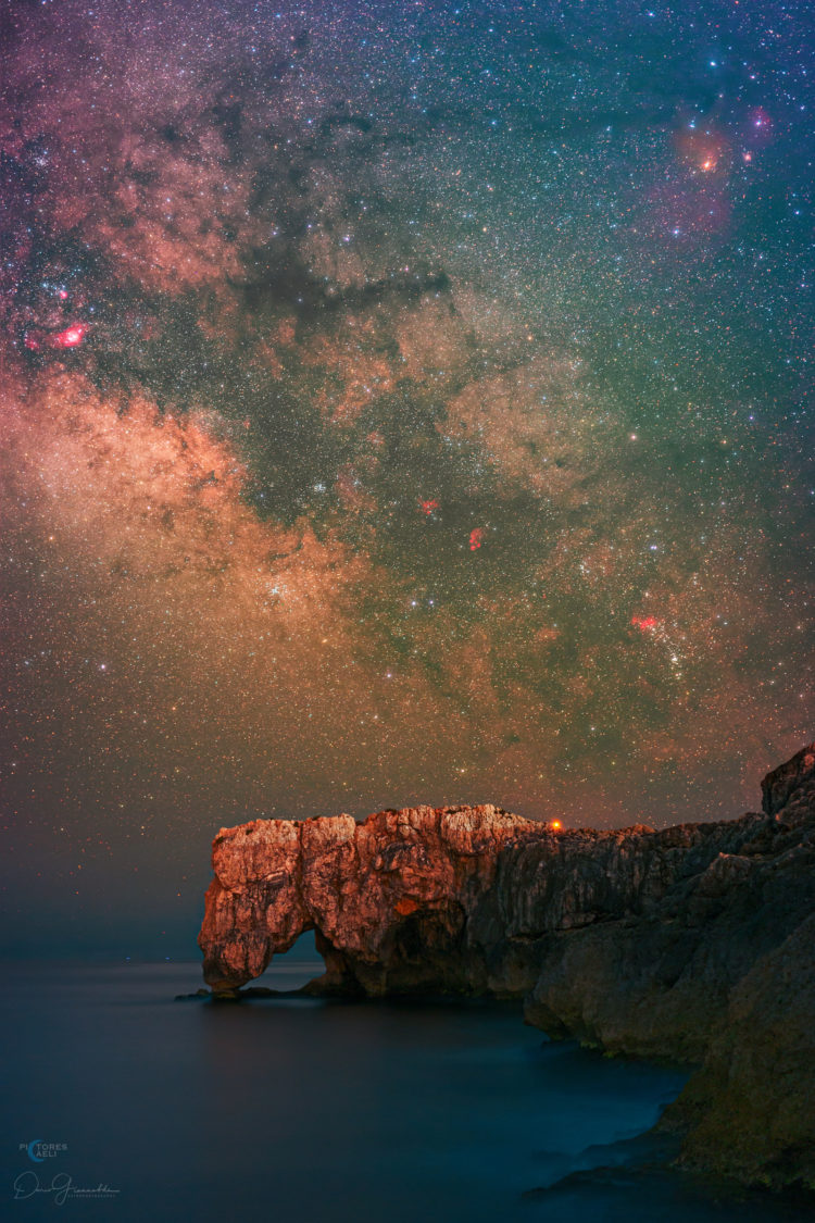 Galactic Center Above the Elephant Rock