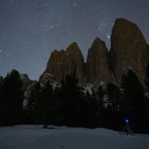 A Winter Night in the Dolomites