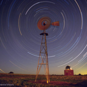 Windmill and Swirling Stars