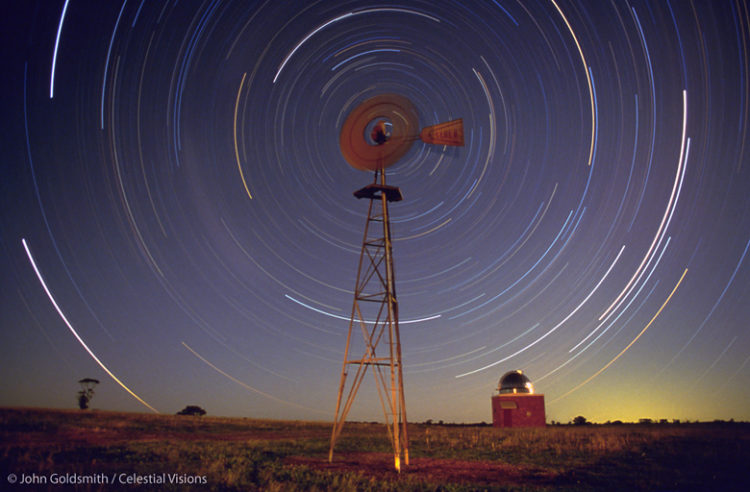 Windmill and Swirling Stars