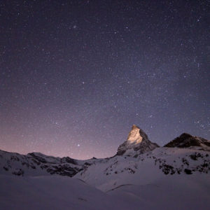 Alps Winter Night