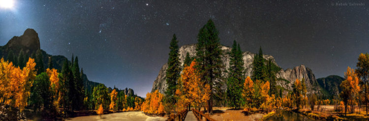 Yosemite Autumn in Moonlight