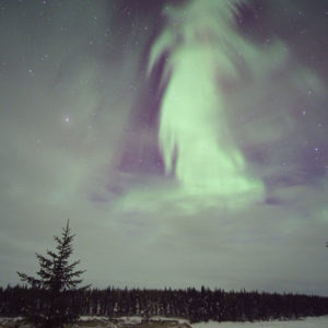 Ghost Aurora Over Canada