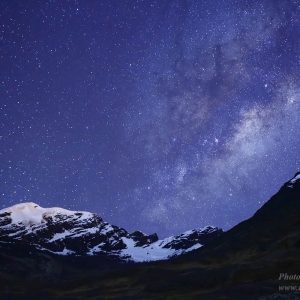 Mt Serkhe Khollu and Rising Milky Way