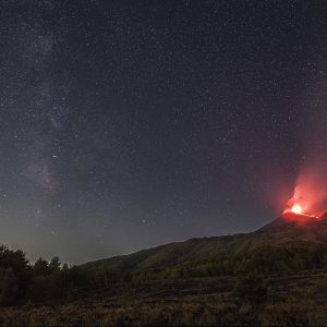 Etna and the Milky Way