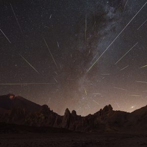 Perseid Meteor Shower at Roques de García