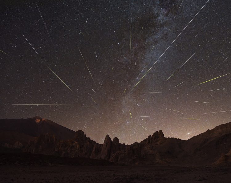 Perseid Meteor Shower at Roques de García