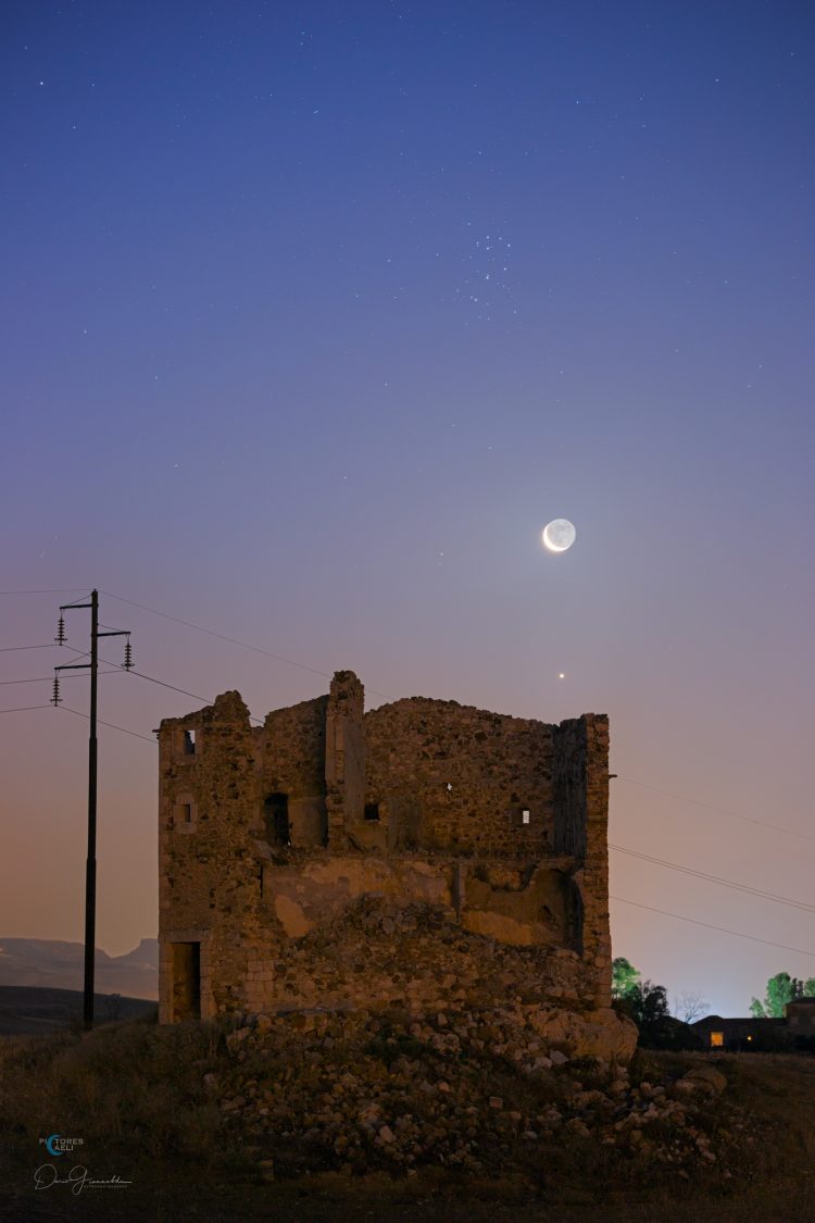 Venus, Moon and the Pleiades