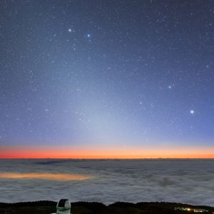 Zodiacal Light Over GTC Observatory
