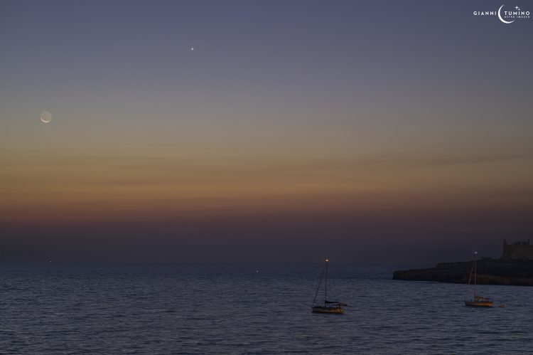 Moon and Venus