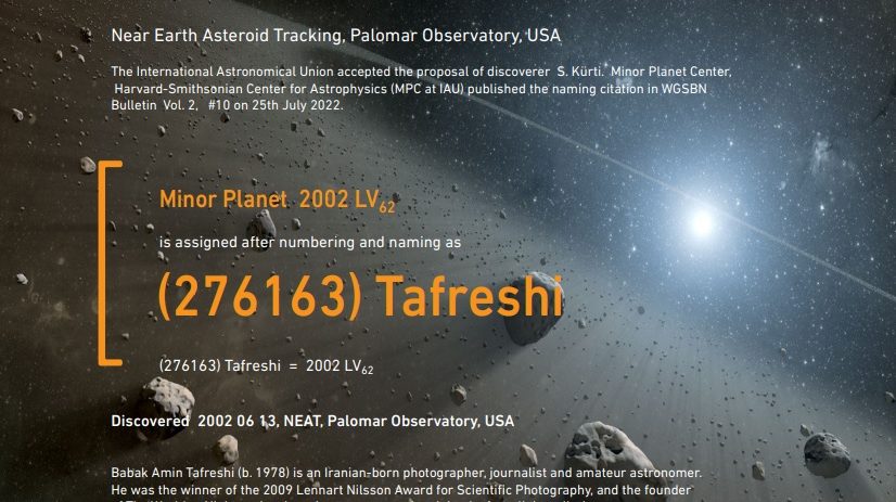 Minor Planet (276163) Tafreshi