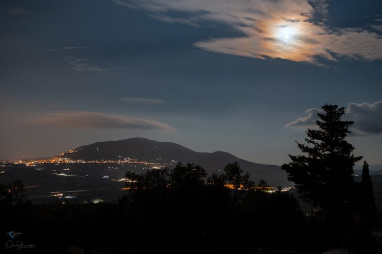 Moon Corona and a Lenticular Cloud