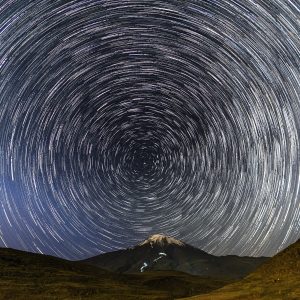 Star Trails Above Mont Damavand