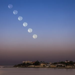A Moonset Sequence and Venus Belt