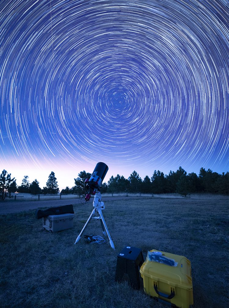 Star Trails at Medicine Rock Park