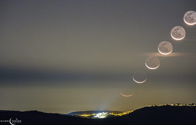 Waning Crescent Moon Rising