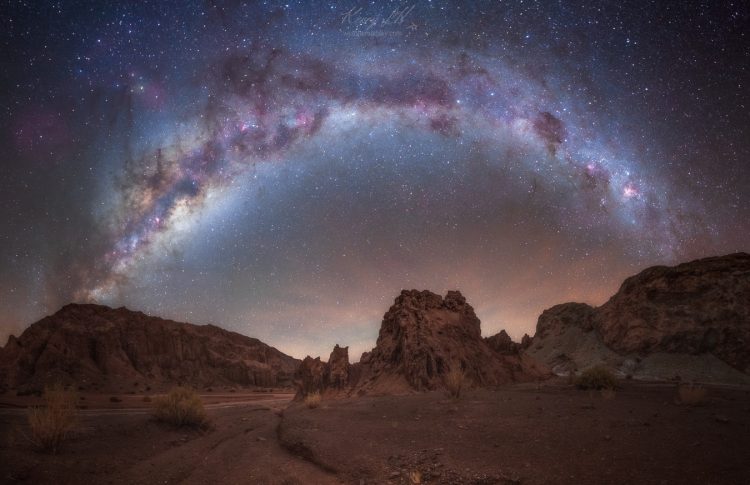 Milky Way Bow Over Rainbow Valley