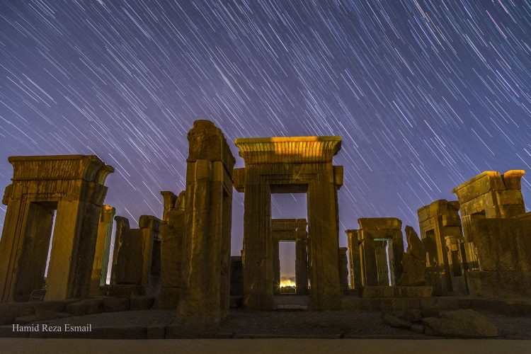 Star Trail and the Ancient Palace