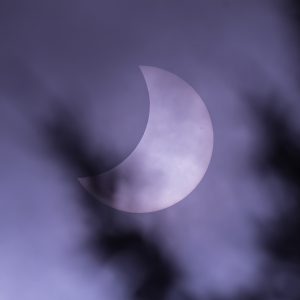 Partial Solar Eclipse With Natural Filter