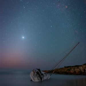 Venus in Zodiacal Light at Cala Mosca