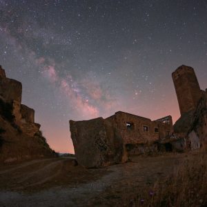 Milky Way Above Gresti Castle