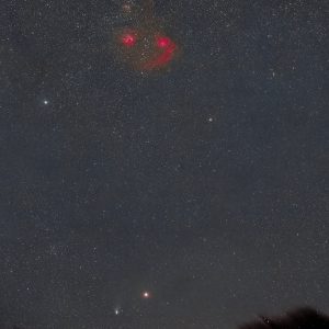 Comet, Mars and the Charioteer Region